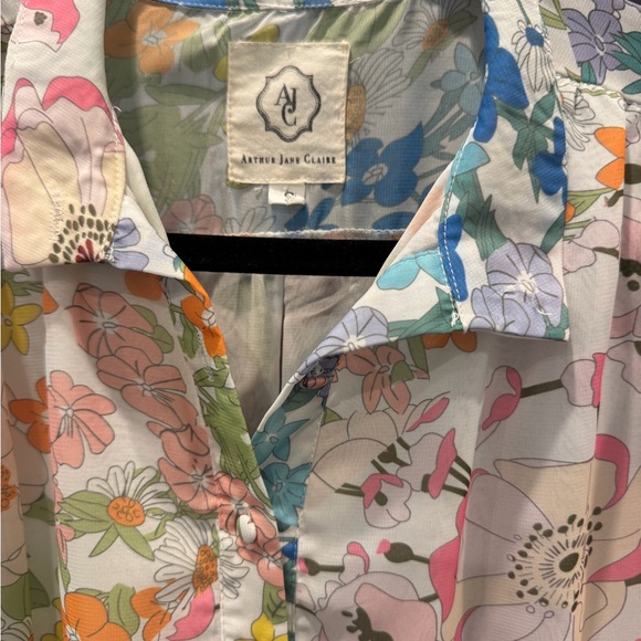 Arthur Jane Claire Floral Tiered Dress Boho Anthropologie Style Womens Size S - Picture 4 of 4